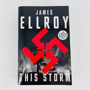 This Storm, a paperback large print book novel by James Ellroy - Good Condition